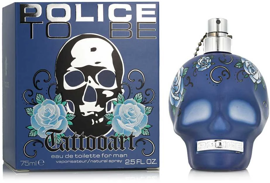 Police To Be Man Tattoo Art Tualetinis vanduo su purškikliu 75ml