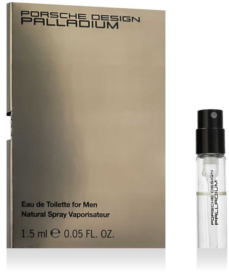 2 vnt. rinkinys Porsche Design Palladium Eau De Toilette vyrams 0,05 oz purškiamasis buteliukas, naujas