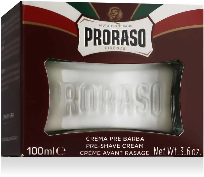 Proraso Red Line Pre-Shave Cream - Maitinantis kremas prieš skutimąsi, 100 ml
