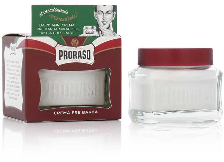 Proraso Red Line Pre-Shave Cream - Maitinantis kremas prieš skutimąsi, 100 ml