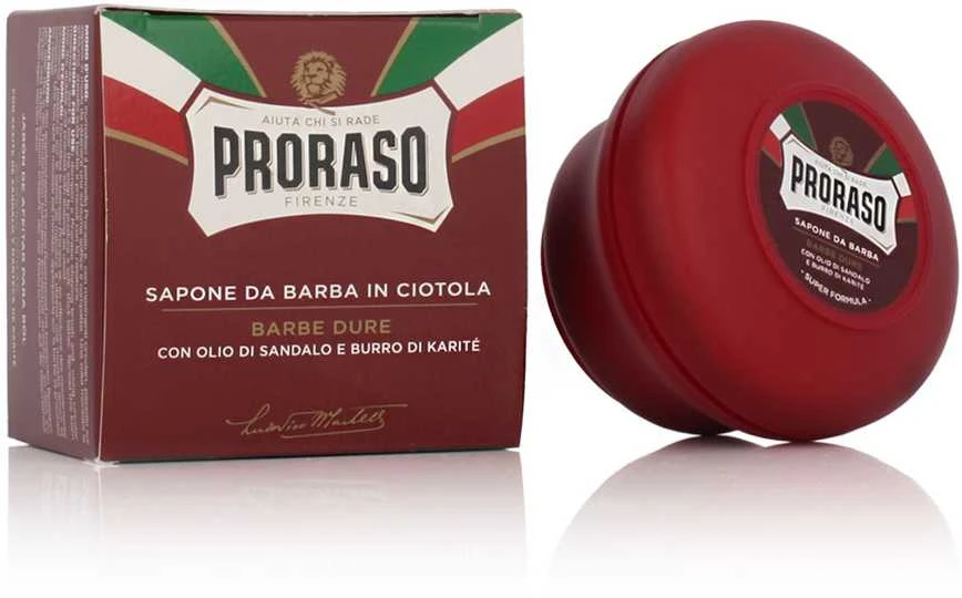 Proraso Red Line Shaving Soap In a Jar Odą maitinantis skutimosi muilas, 150 ml