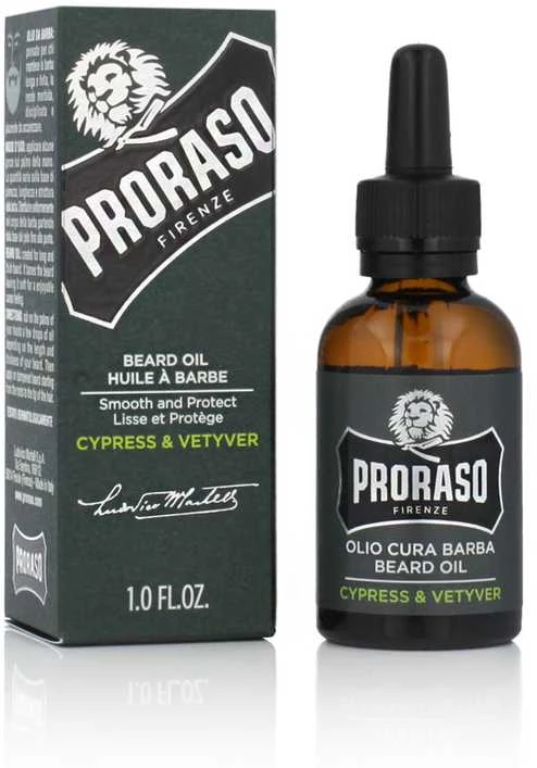 Proraso Cypress & Vetyver Barzdos aliejus, 30 ml