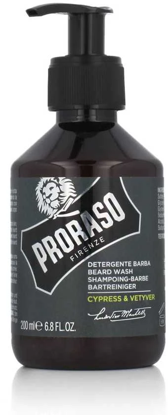 Proraso Cypress & Vetyver Barzdos šampūnas, 200 ml