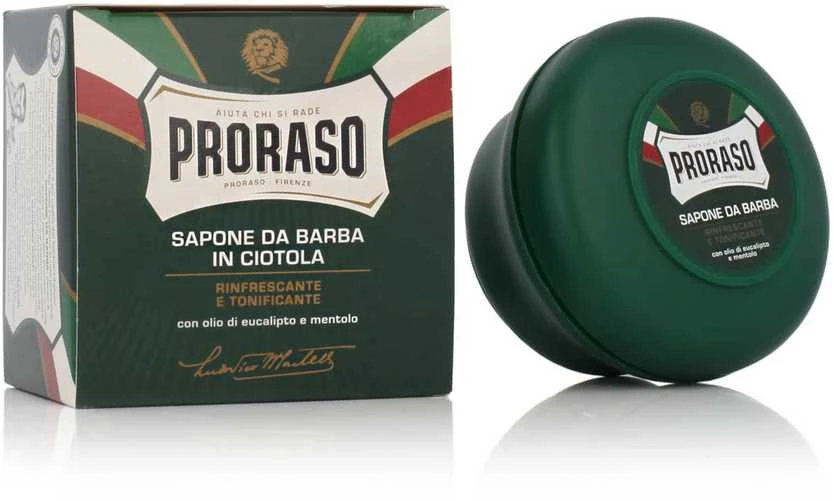 Proraso Green Line Gaivinamasis skutimosi muilas indelyje, 150 ml