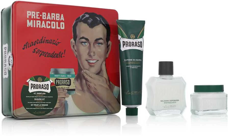 Proraso Gino Vintage Shaving Kit Vintažinis rinkinys skutimuisi