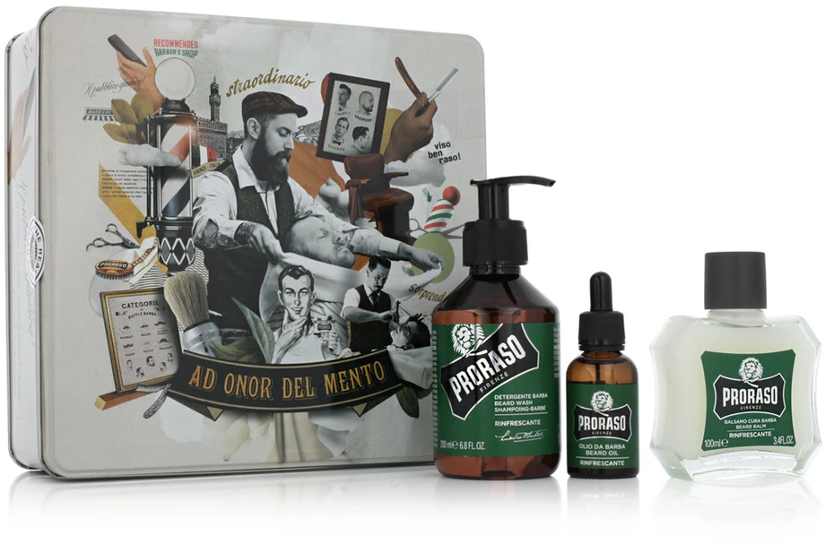 Vintažinis barzdos rinkinys Proraso Refreshing Vintage Beard Care Kit, 1vnt.