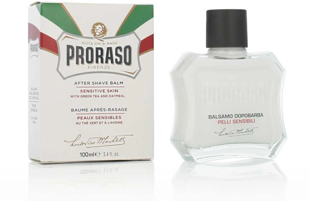 Jautrios odos balzamas po skutimosi Proraso White Line After Shave Balm, 100 ml