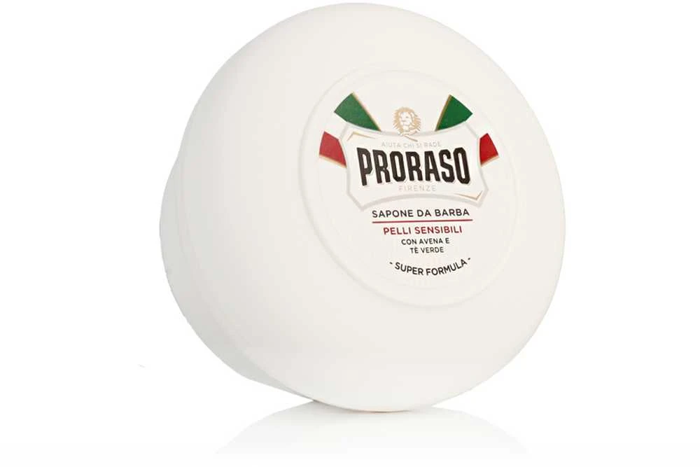 Skutimosi muilas jautriai odai Proraso White Line Shaving Soap In a Jar, 150 ml