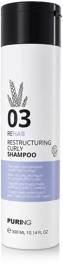Purity PURING 03 Rehab Restructuring Skirtas garbanotiems plaukams Šampūnas 300ml