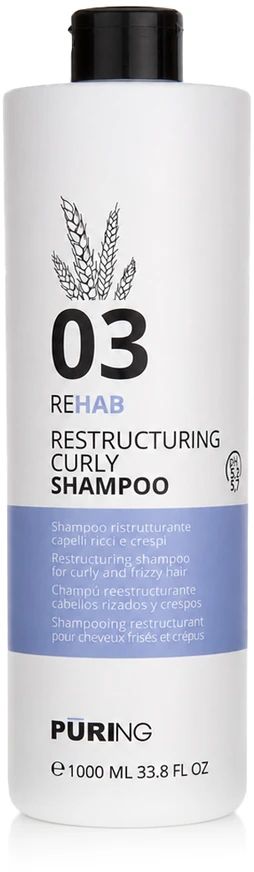 Purling PURING 03 Rehab Restructuring Skirtas garbanotiems plaukams Šampūnas 1000ml
