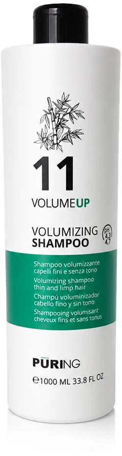 PURING 11 VolumeUp Volumizing Šampūnas plaukų šampūnas, 1000 ml