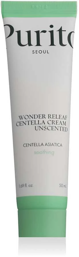 Purito Centella Unscented Recovery Cream raminamasis veido kremas jautriai odai, 50 ml