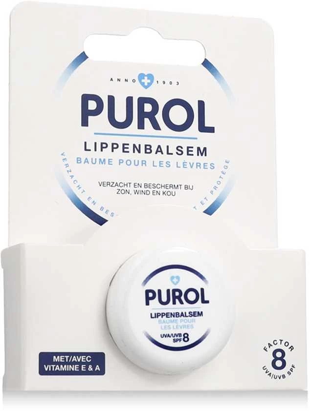 Purol Lūpų balzamas SPF8 Lūpų balzamas unisex, 5 ml
