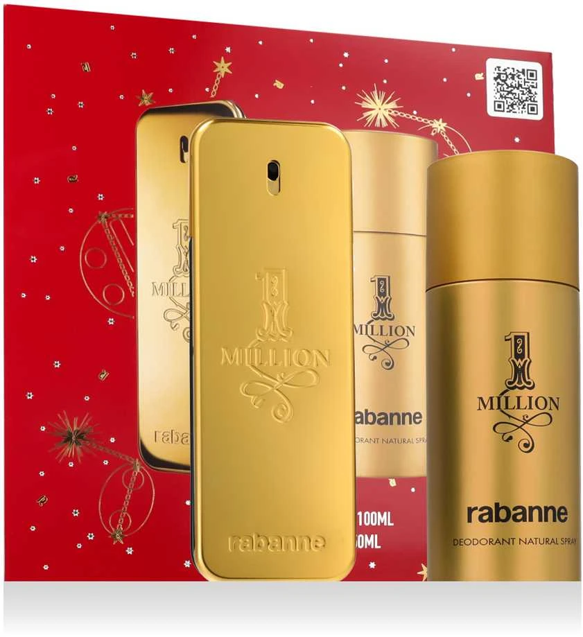 Paco Rabanne 1 Million EDT Set, 100 ml Desodorante, 150 ml