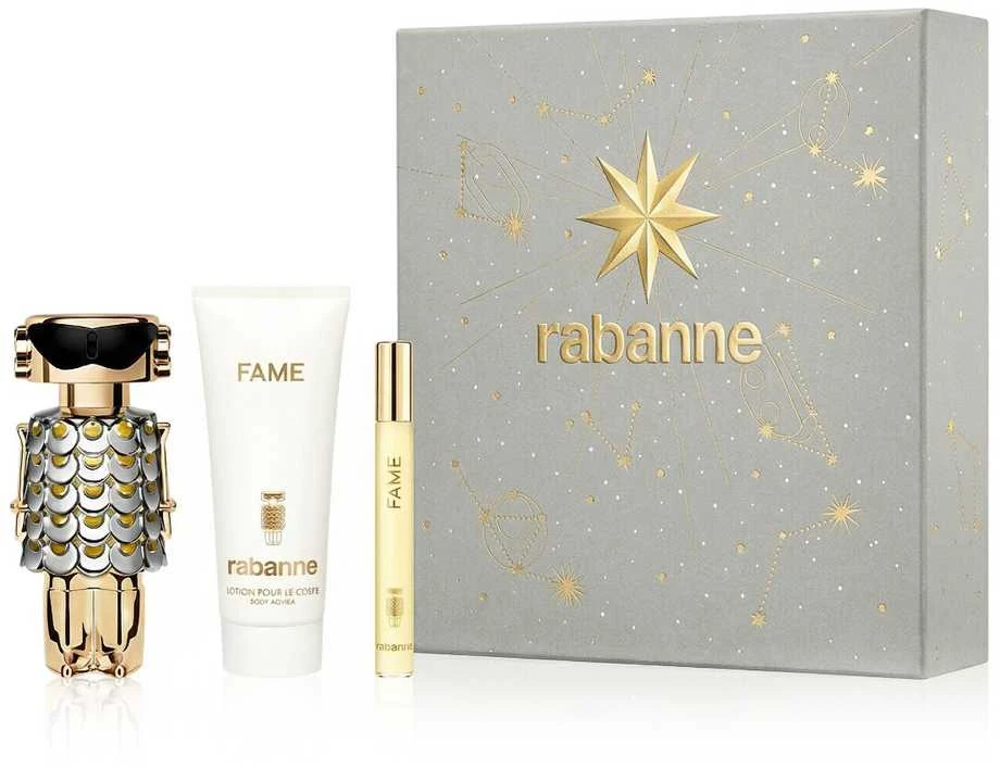 Paco Rabanne Fame Eau De Perfume Purškiklis, 50 ml Set 3 Pieces