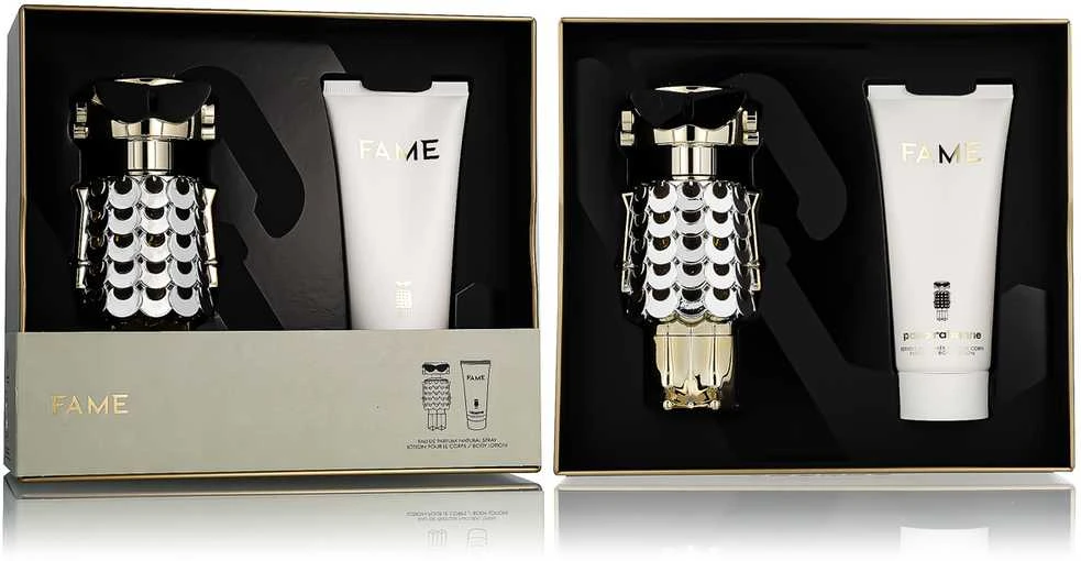 Set Paco Rabanne: Fame Hydrating Losjonas kūnui, 100 ml + Fame Eau De Parfum For Women, 80 ml