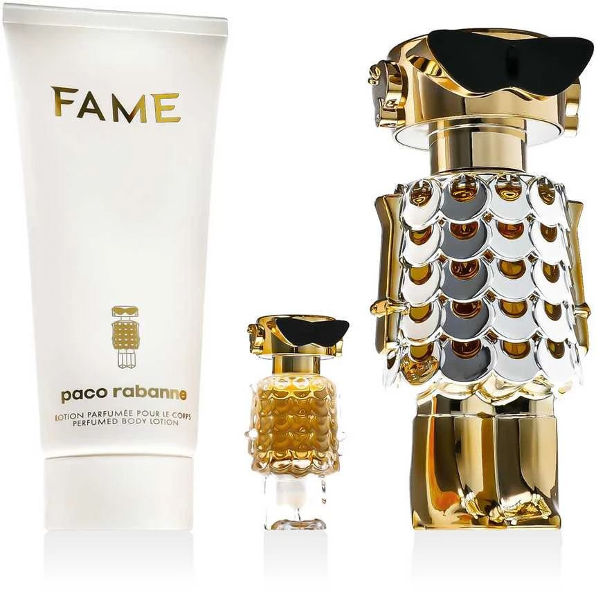 Paco Rabanne Fame Eau De Perfume Purškiklis, 80 ml Set 3 Pieces