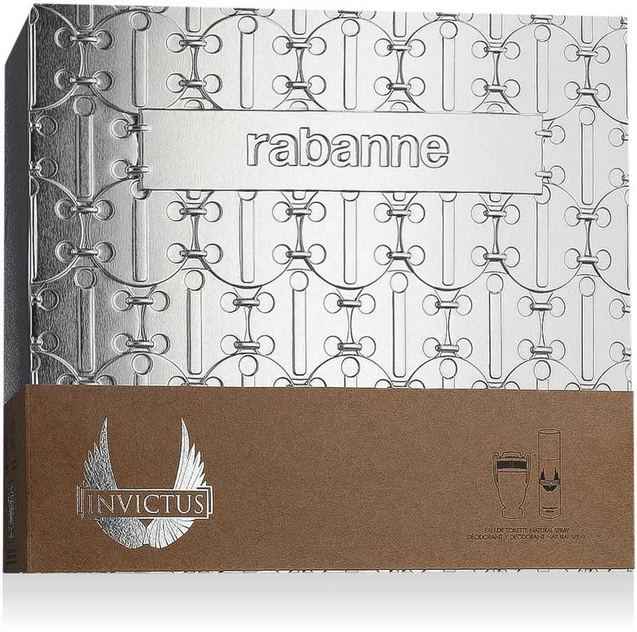 Paco Rabanne Invictus rinkinys vyrams (EDT, 100 ml + dezodorantas, 150 ml)
