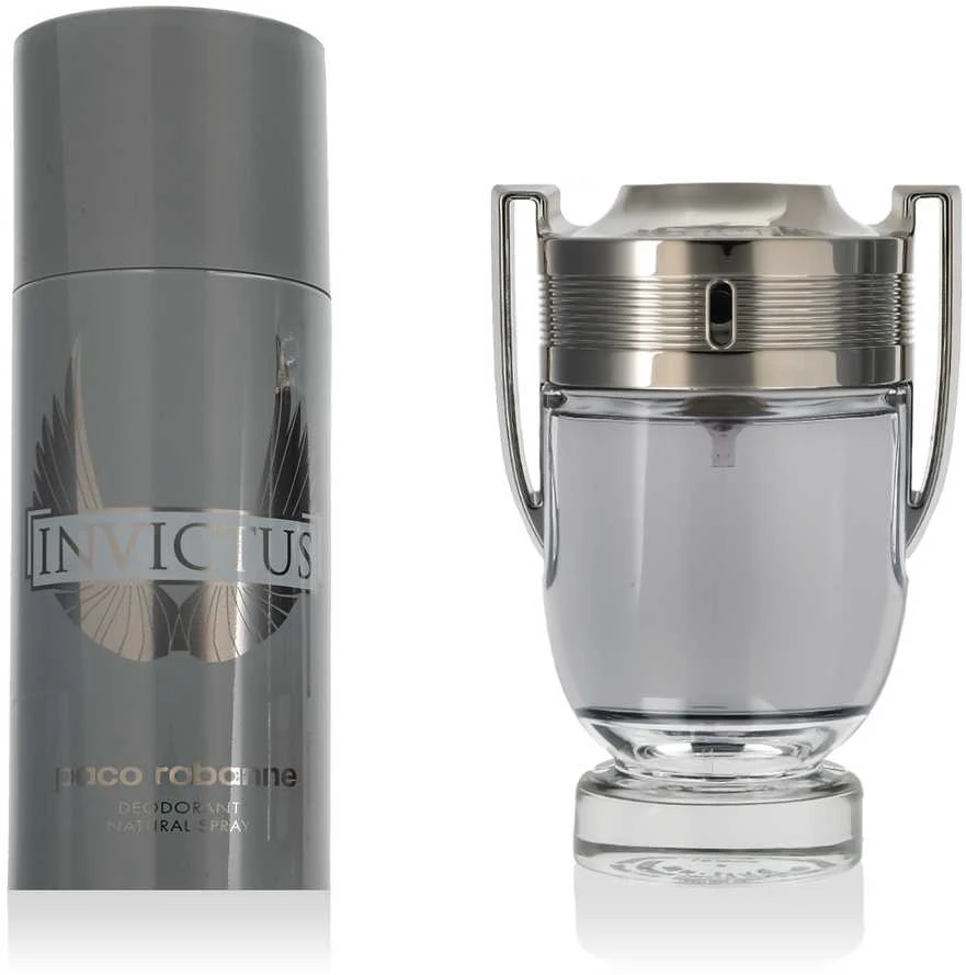 Paco Rabanne Invictus rinkinys vyrams (EDT, 100 ml + dezodorantas, 150 ml)