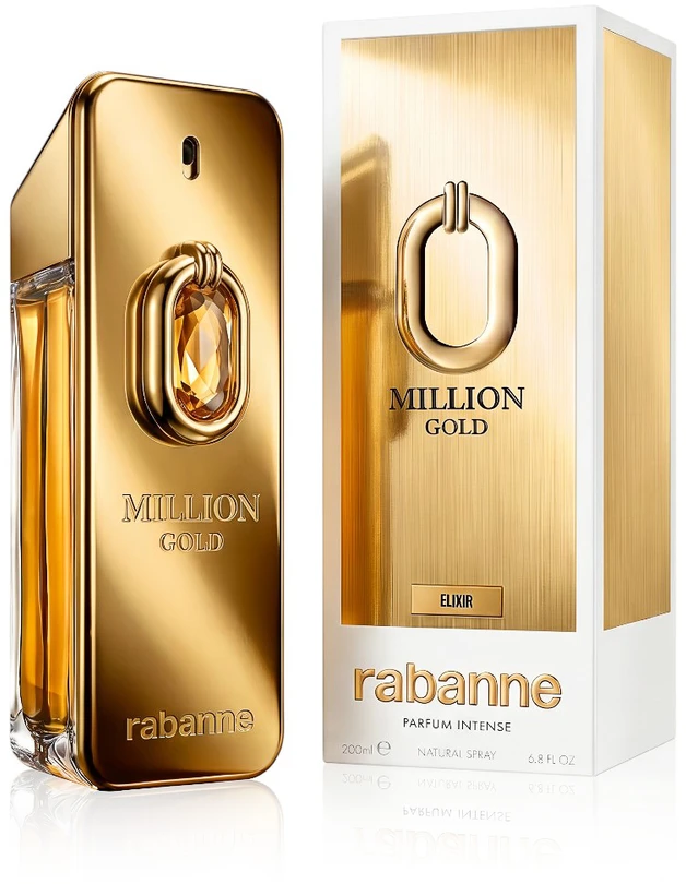 Paco Rabanne Million Gold Eliksyras Parfum Intense Purškiklis, 200 ml