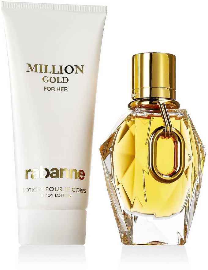 Dovanų rinkinys moterims Rabanne Million Gold For Her, EDP 50 ml + kūno losjonas 100 ml