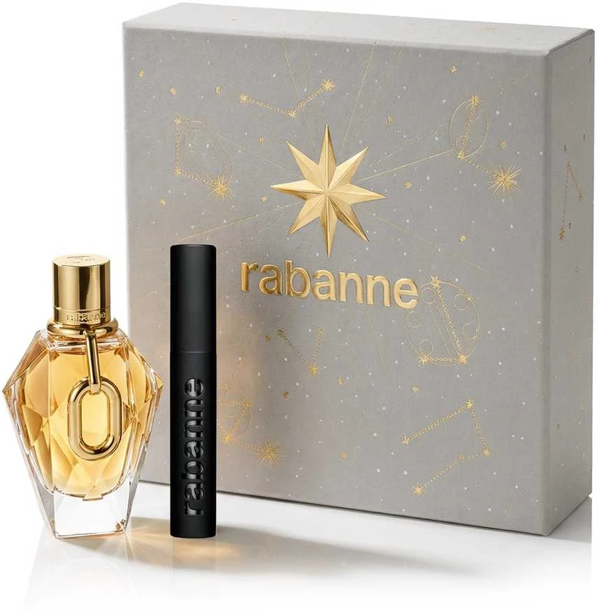 Paco Rabanne Million Gold EDP rinkinys moterims (EDP 90 ml + Rockstar Blakstienų tušas 8 ml)