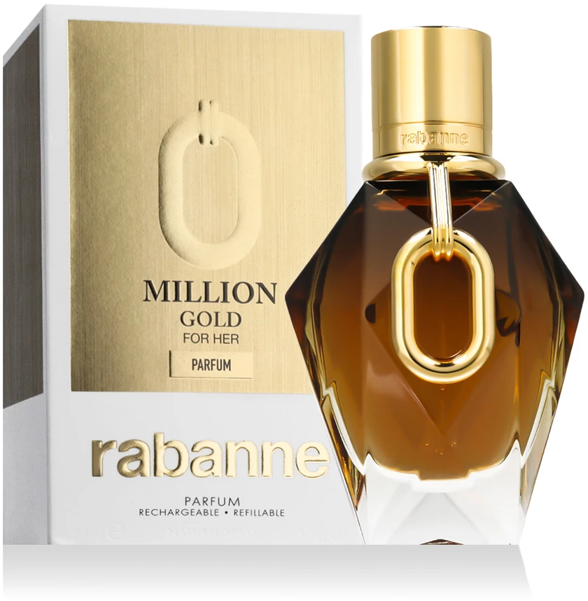 Paco Rabanne Rabanne Million Gold For Her Parfum Papildomas PP pildomi kvepalai moterims, 50 ml