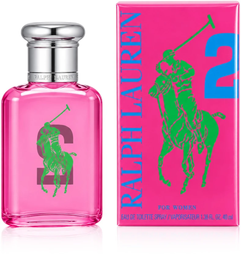 Ralph Lauren Big Pony 2 Rožinė Woman EDT tualetinis vanduo moterims, 40 ml