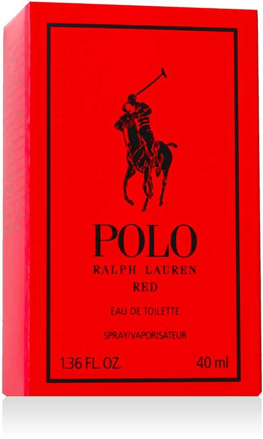 Ralph Lauren Polo Raudona EDT tualetinis vanduo vyrams, 40 ml