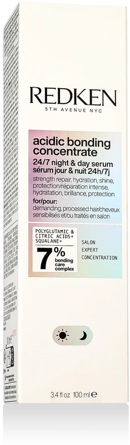 Redken Intensive dieninis ir naktinis serumas pažeistiems plaukams atstatyti Acidic Bonding Concentrate (24/7 Night & Day Serum), 100 ml