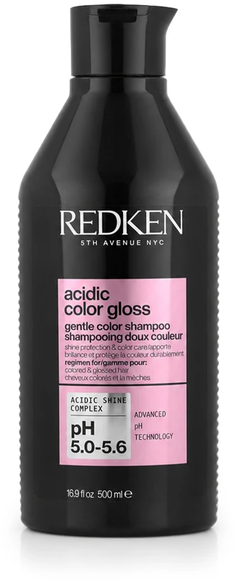 Redken Acidic Color Gloss Champú Sin Sulfatos Potencia El Brillo De Tu Color, 500 ml