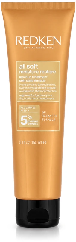 Redken All Soft Moisture Restore nenuplaunamas gydymas, 150 ml