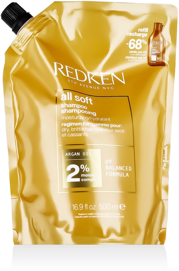 Redken All Soft šampūno papildymas, 500 ml