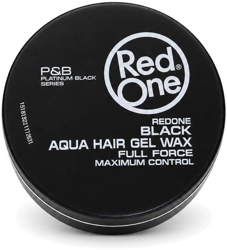 Red One Raudona One Aqua Hair Gel Wax Full Force plaukų vaškas juodas 150 ml