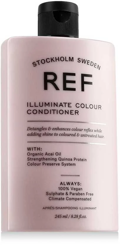 Ref Stockholm, „Illuminate Colour“ plaukų kondicionierius be sulfatų, maitina ir stiprina plaukų atspalvį, 245 ml