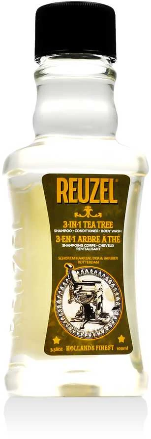 Vyriškas šampūnas 3 viename | Reuzel | Arbatmedis | Šampūnas - kondicionierius- kūno prausiklis 100 ml