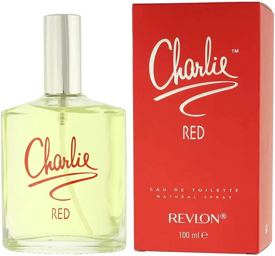 Revlon Charlie Raudona tualetinis vanduo su purškikliu 100ml