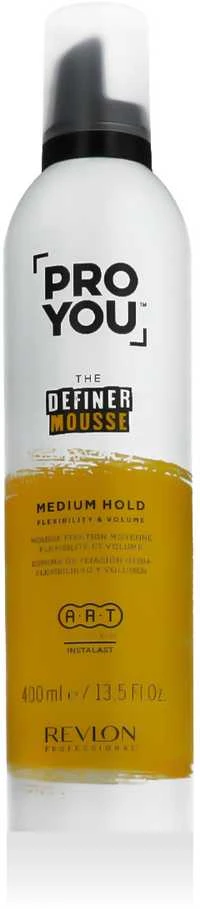 "Revlon Proyou The Definer Mousse Medium Hold" vidutinės fiksacijos plaukų putos 400ml