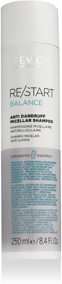 Revlon Re-Start Balance micelinis šampūnas nuo pleiskanų 250 ml