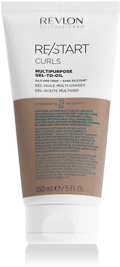 "Revlon Re-Start Curls" daugiafunkcinis gelis su aliejumi 150ml