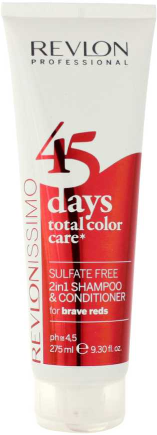 Revlon Revlonissimo 45 dienų kondicionuojantis šampūnas Brave Reds 275ml