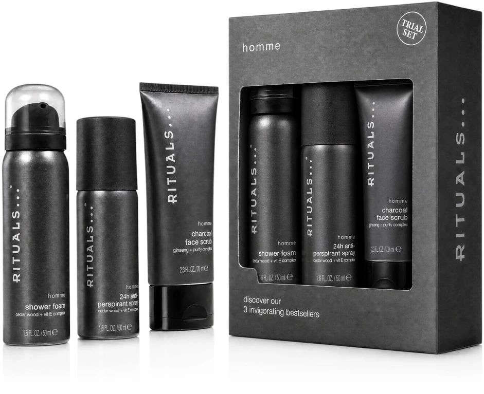 Rituals The Ritual of Homme Trial Set kūno priežiūros rinkinys vyrams