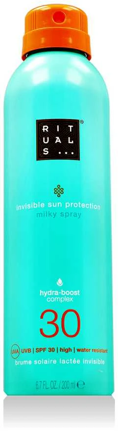Rituals The Ritual Of Karma Apsauga nuo saulės Milky Purškiklis SPF 30 purškiamas apsauginis pienelis nuo saulės, 200 ml