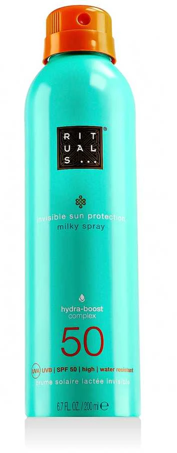 Rituals The Ritual of Karma Apsauga nuo saulės Milky Purškiklis SPF 50 purškiamas apsauginis pienelis nuo saulės, 200 ml