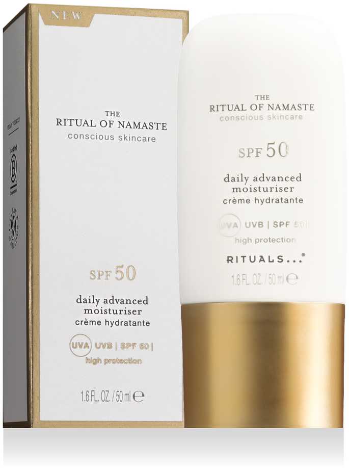 Rituals The Ritual Of Namaste Daily Advanced Moisturiser SPF 50 drėkinamasis veido kremas, 50 ml