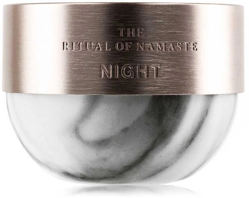 Rituals The Ritual Of Namaste Glow Anti-Ageing Night Kreminis jauninamasis naktinis veido kremas, 50 ml
