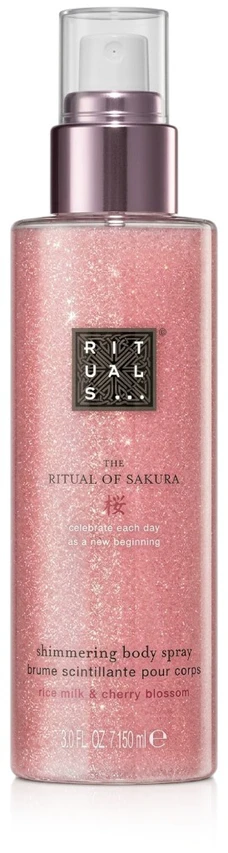 Rituals The Ritual Of Sakura Shimmering Body Purškiklis žėrintis kūno purškiklis, 150 ml