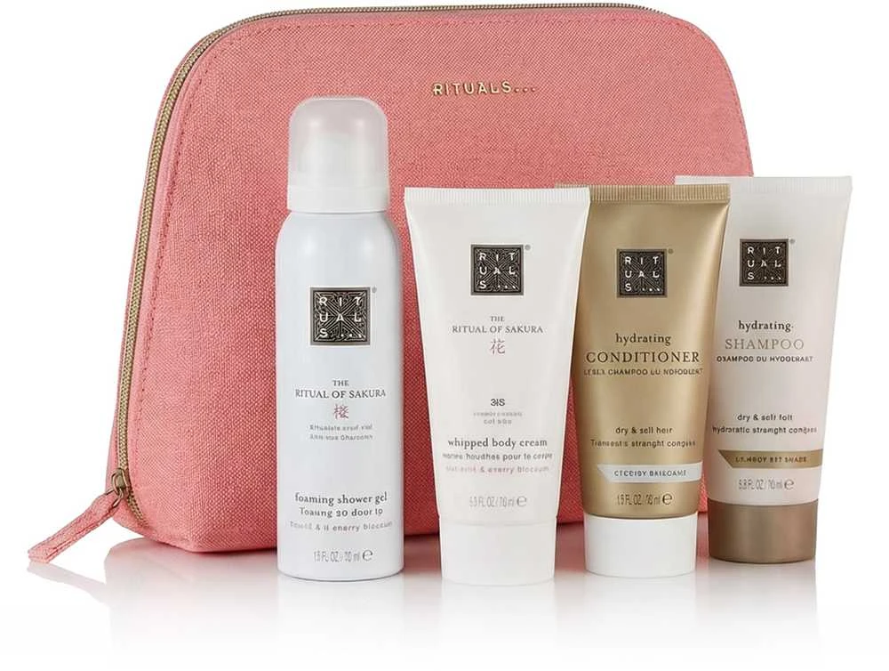 Rituals The Ritual Of Sakura Body & Hair Travel Set plaukų ir kūno priežiūros rinkinys