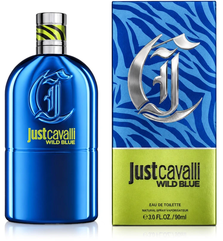 Roberto Cavalli Just Cavalli Wild Mėlyna EDT tualetinis vanduo vyrams, 90 ml