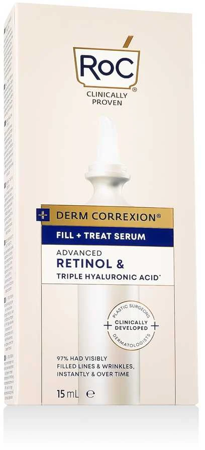 ROC Derm Correxion Fill + Treat Serum raukšles užpildantis serumas veidui su retinoliu, 15 ml